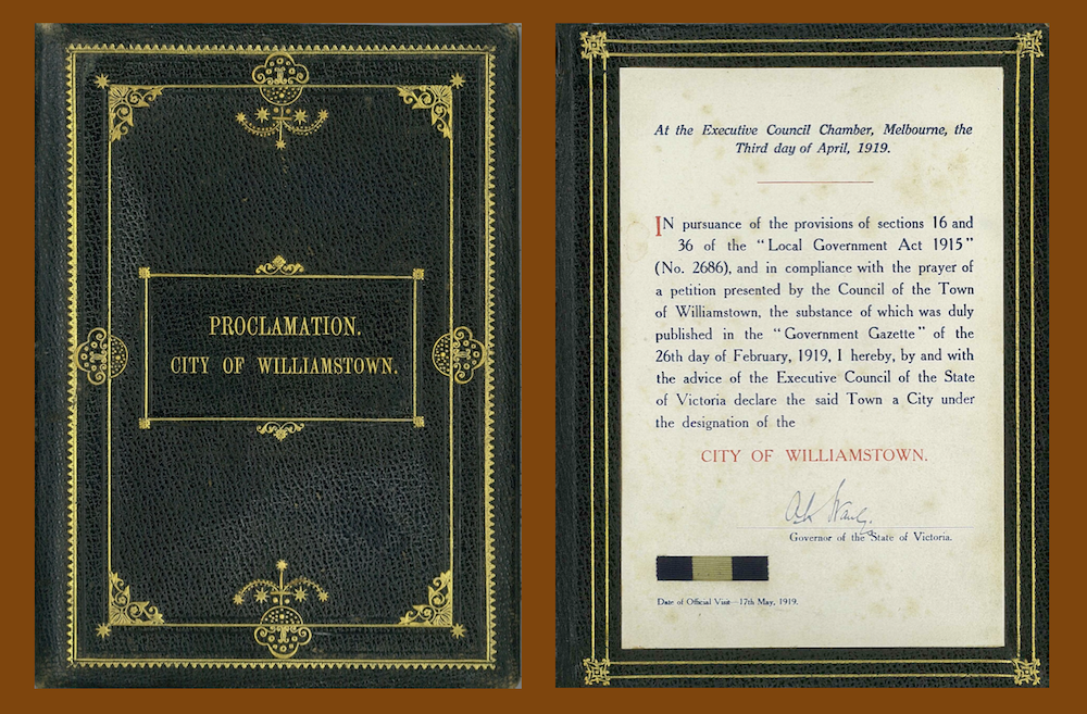 Proclamation of Williamstown