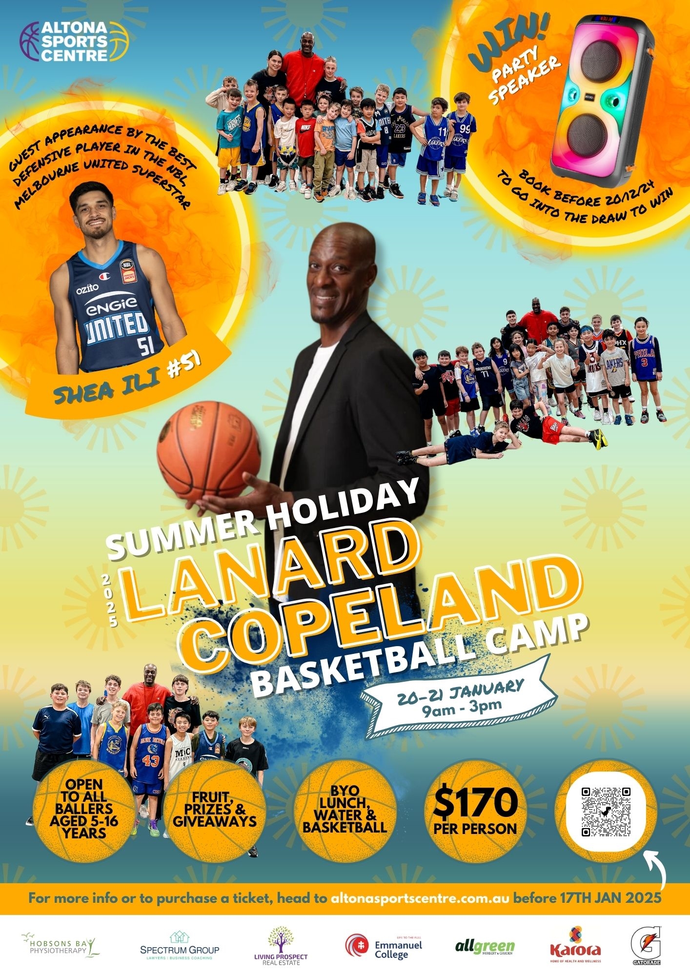 2025 Lanard Copeland Summer Holiday Basketball Camp Hobsons Bay